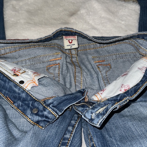 AUTHENTIC TRUE RELIGION LIGHT DENIM JEANS - Picture 9 of 9